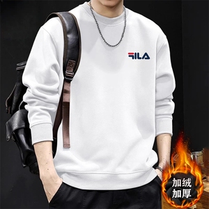 1506-1/WHR10051/P44韩版潮流印花男卫衣轻奢休闲时尚修身圆领图片