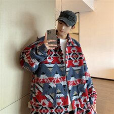 2025秋冬新款民族风男士中长款呢大衣宽松毛呢风衣F16-P90控118，男装民族服装，电商A006