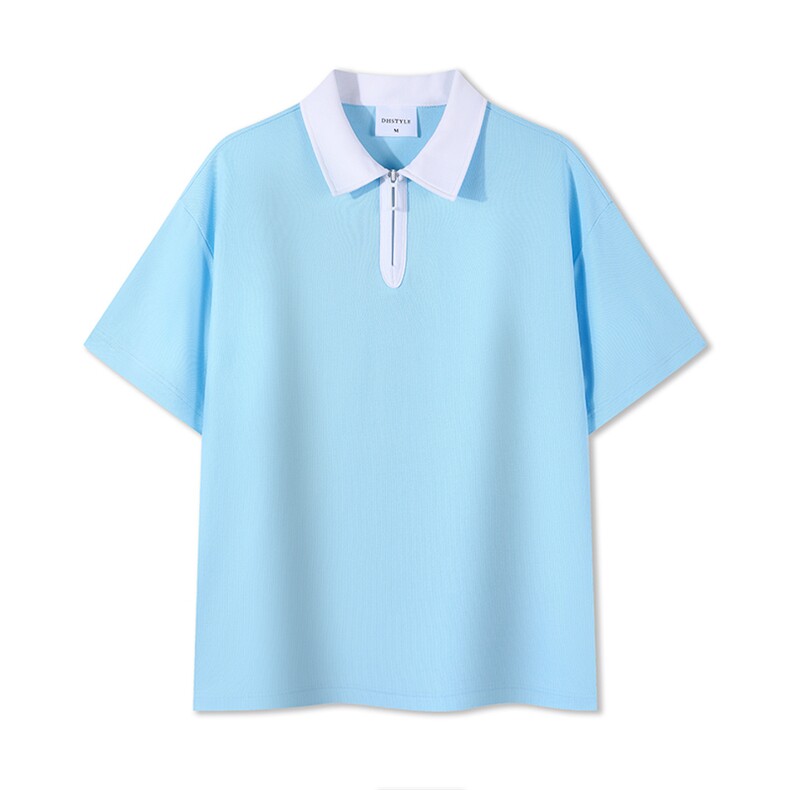 40支双纱珠地240克8色S-3XL65%棉35聚酯纤维男女款T恤衬衫,男装T恤,星座301D-4(原星座1004-4）