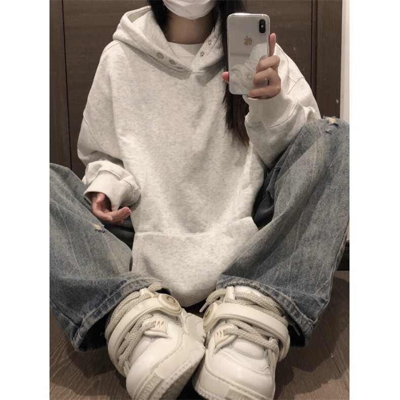 美式连帽卫衣男女春秋季新款潮牌宽松休闲重磅情侣外套LW966-P43,女装短外套,星座1008