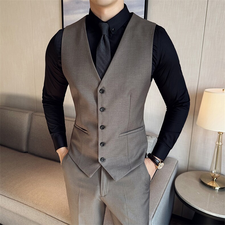 15158高品质商务休闲西装三件套可分开拿,男装西服套装,电商D210