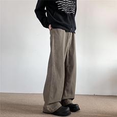 xz905-2-Z021#P65(控98）美式复古宽松阔腿休闲牛仔裤，男装牛仔裤，星座905-2