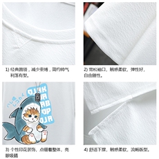 Q11217-P30春夏季七分袖t恤男大码五分袖男短袖中袖展架，男装T恤，电商A040A