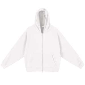 抖音得物高品质二开350克秋冬双头双拉链卫衣开衫外套W74图片