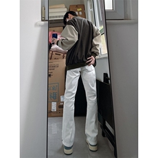 B221美式ins高街暗黑小众修身弹力休闲牛仔裤LK23010-P60控78，男装牛仔裤，电商B221