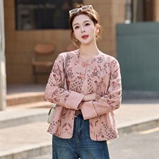 《现货》bao款重工满秀人丝提花面料手工高级花朵扣子短款上衣女图片