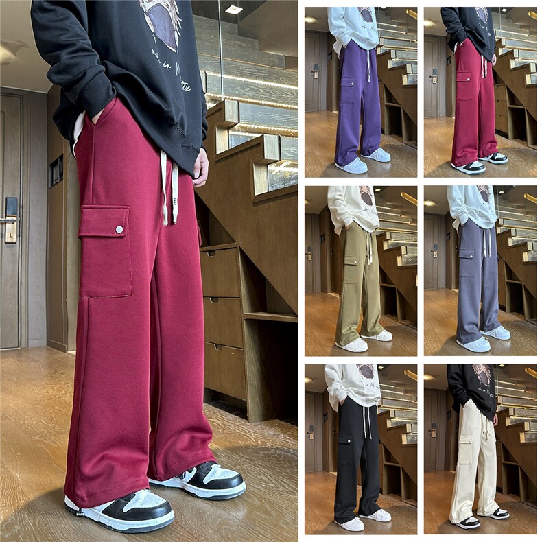 早秋大口袋工装卫裤宽松休闲长裤子212-2-DY83-特P45图片
