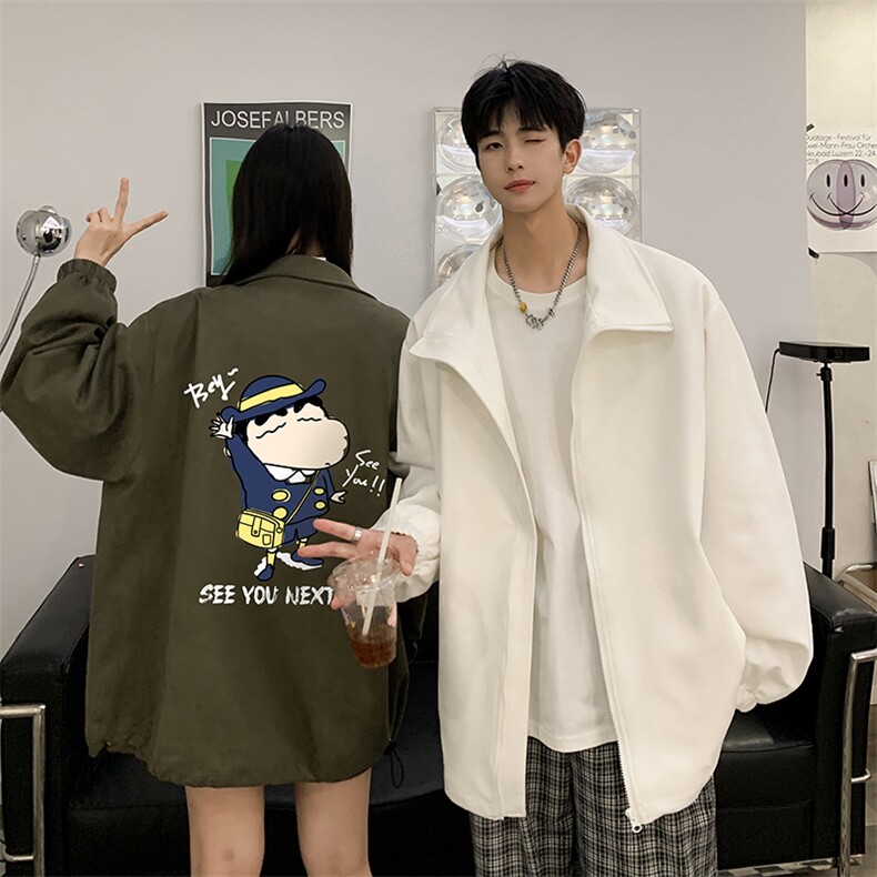 麂皮绒夹克男大码立领褂子外套JK85240-P68加绒款-P78,男装夹克,电商A040