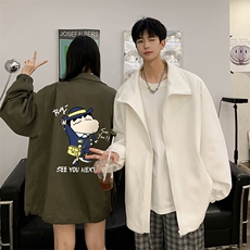 麂皮绒夹克男大码立领褂子外套JK85240-P68加绒款-P78，男装夹克，电商A040