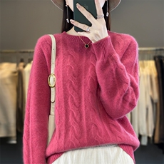 羊毛打底衫女秋冬内搭套头保暖长袖羊毛针织毛衣，女装羊毛衫，大美人高端店