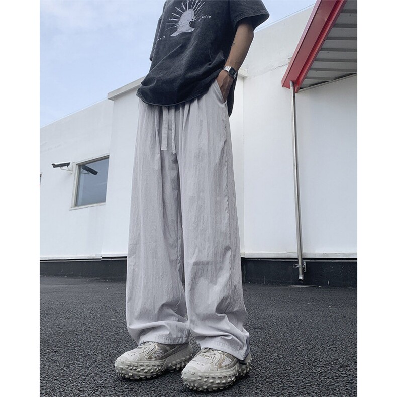 多巴胺速干山本裤2025夏装宽松冰丝休闲裤透气K2101-P30,男装休闲裤,电商042