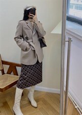 独屿毛呢西装外套现货，女装西装，独屿