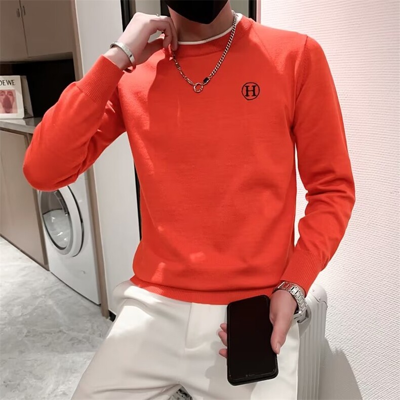 美式街头设计感圆领毛衣男慵懒风休闲针织衫M3361P45,男装针织衫/毛衣,星座1116-2