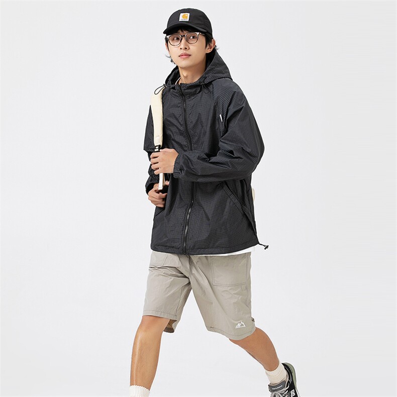 外27-2GANYOU日系清新格子防晒服（网盘带报告）JK36-P85,男装夹克,新杭派外27-2