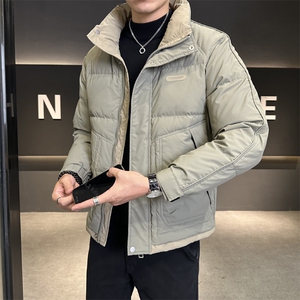 店主风标50白鸭绒冬季男士立领加厚休闲商务羽绒外套男Y8013图片