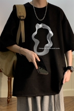 麂皮绒短袖t恤男大码半袖男酒店风JD82390-P25，男装T恤，电商A040