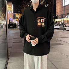 春秋季气质男ins长袖百搭衬衫标准新款日系青春流行简约CS1104，男装衬衫，星座1116A-1（原606A）