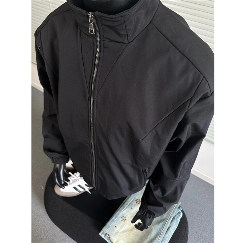 短款bomber棉服男款冬季立领飞行夹克外套加厚cleanfit夹棉棒球服,男装夹克,星座807-3