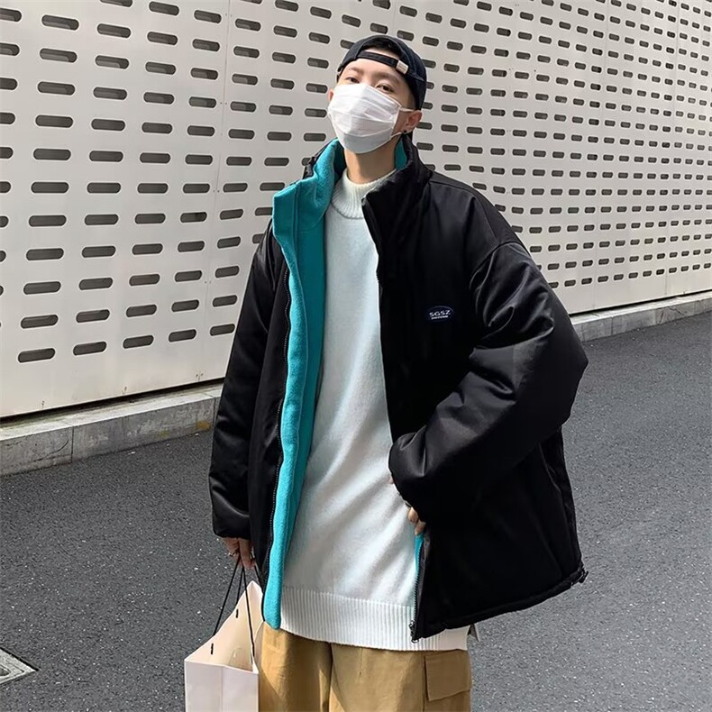 美式秋冬季新款外套摇粒双面夹克 YK04 P50图片