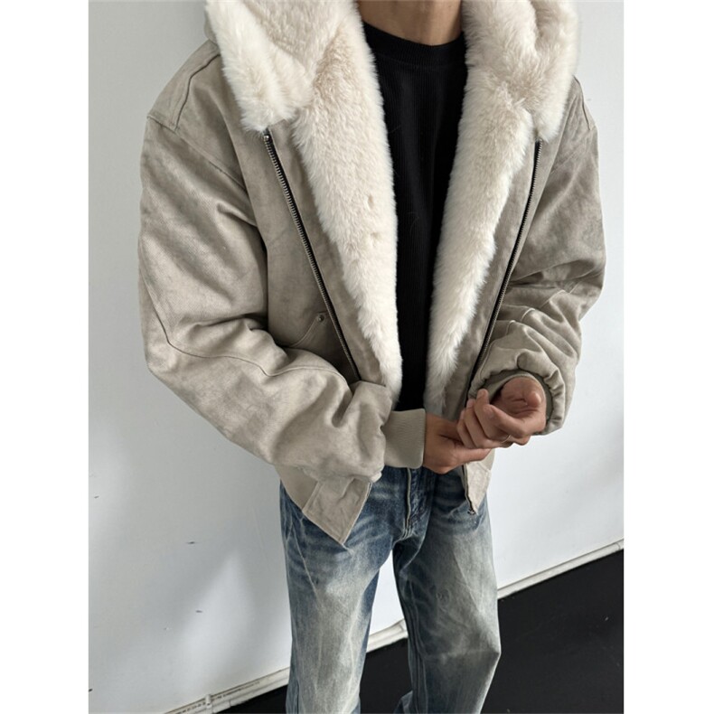 现货-XZ1005-1-TTH00998-P148-座山雕兔毛连帽夹克棉服,男装夹克,星座1005-1