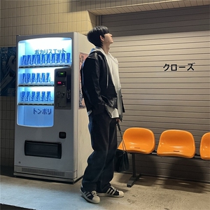 816B-PY003-P105 新款宽松工装皮夹克情侣休闲上衣韩版皮衣外套图片