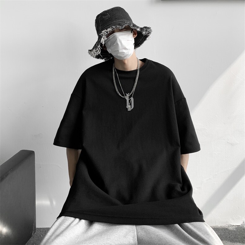 夏季内景新款字母印花短袖T恤男潮宽松体恤衫,男装T恤,电商B316