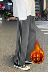 K404-P45加绒款P55冬季休闲裤男士西裤大码阔腿裤垂感直筒裤子，男装西裤，电商B280-1（原A049）