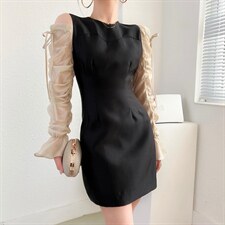 2022#春款 货号6203黑色，米杏S～XL，其它，序儿