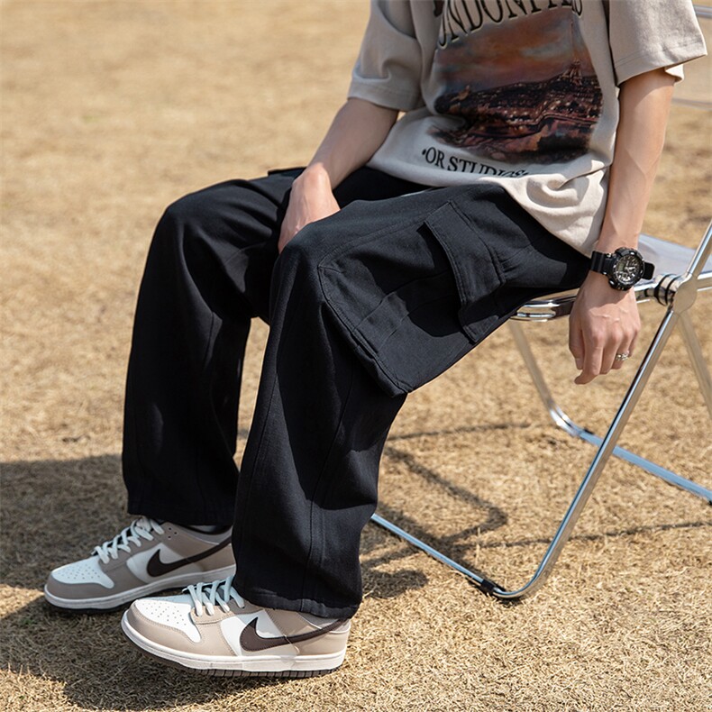 春季休闲裤男工装大口袋纯棉裤子男A39-P65，男装棉裤，星座210-1