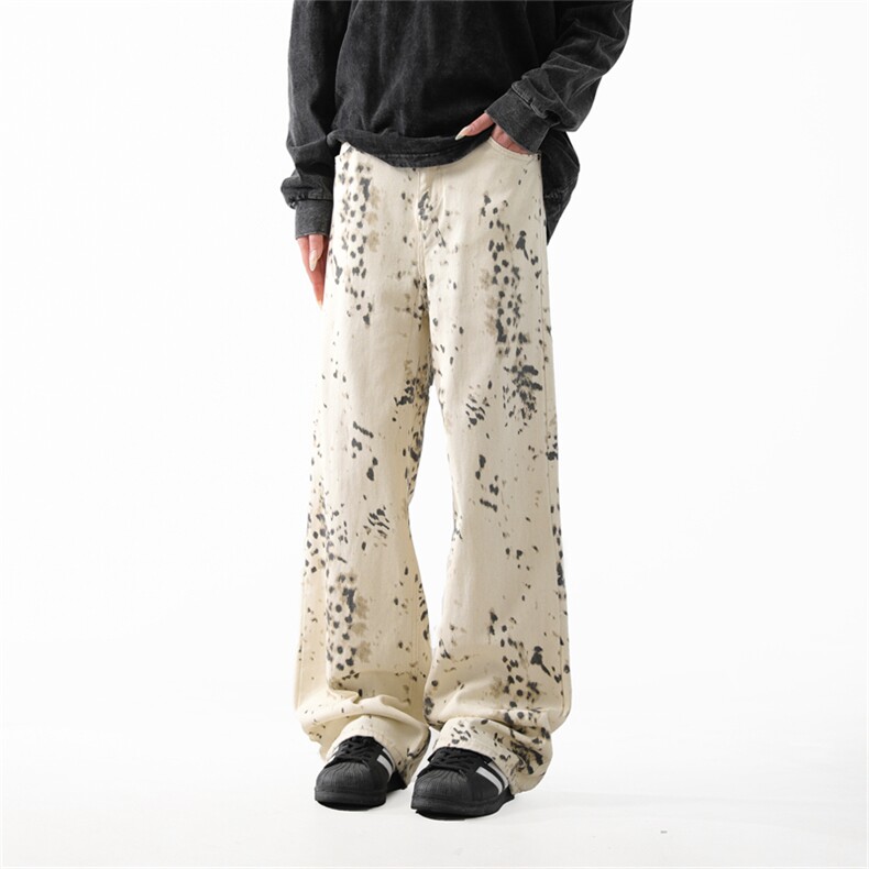 903-LK01-特P55【89】白豹纹牛仔裤！2,男装牛仔裤,星座903