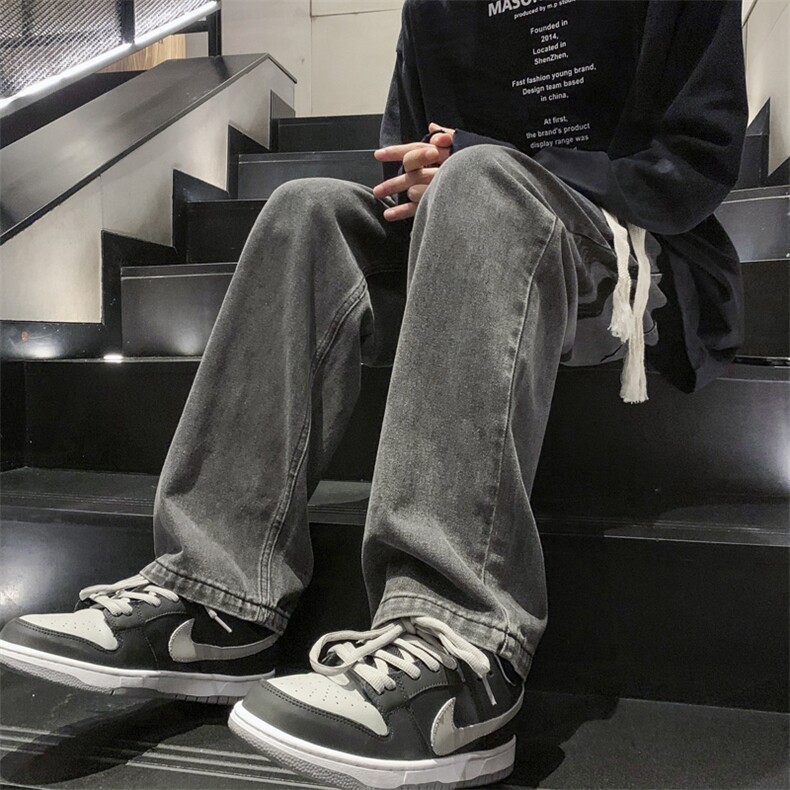 牛仔裤男休闲宽松直筒牛仔裤313A-1-NZ025-P55控68,男装牛仔裤,星座808A-1