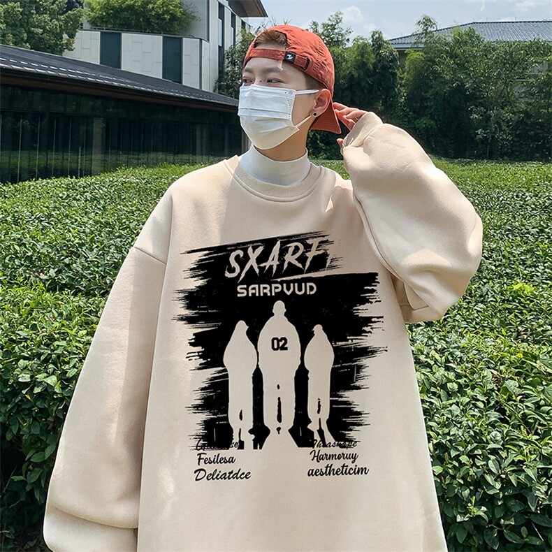 直播360克重磅美式印花卫衣Y209特P28同步供应华棉品质P38特,男装卫衣,电商A486