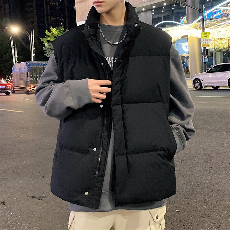 D4140-TP125控价168羽绒马甲90%鸭绒马甲冬季港风男背心外套，男装背心/马甲，电商A102-1