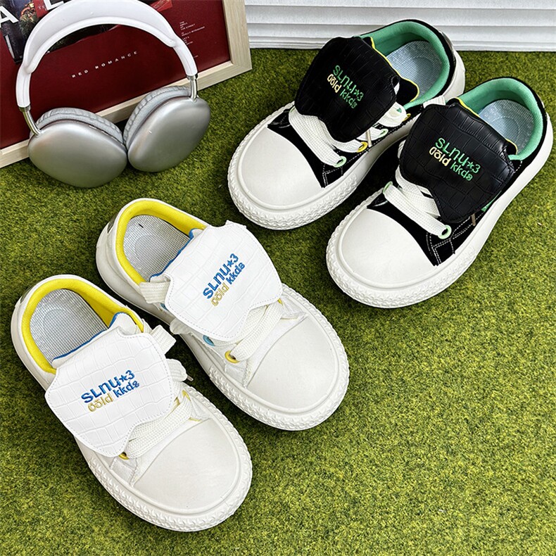 2024新款男鞋低帮港风厚底面包鞋小白鞋包头鞋男，男鞋帆布鞋，电商A223