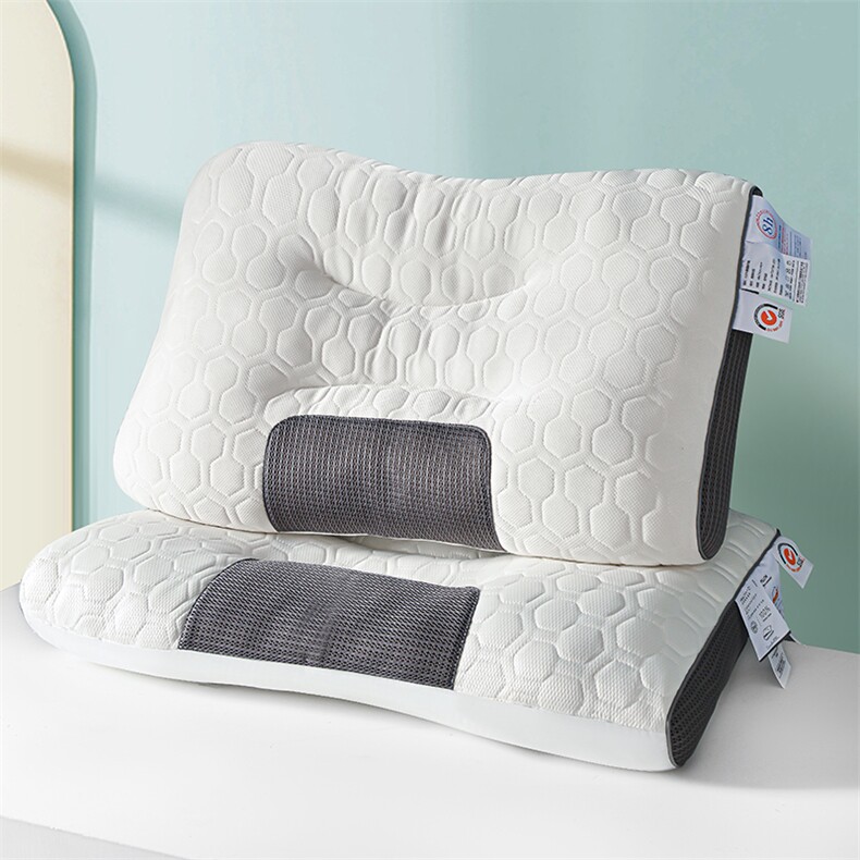 新款3D乳胶SPA按摩功能枕枕枕头枕芯，枕套/枕芯，一起卖家纺