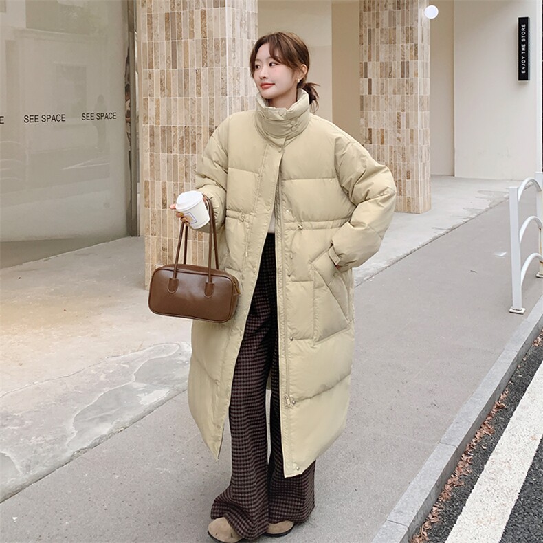 现-货【新款首-发】90%白鸭绒韩版宽松加厚外套1858款-P320-K430,女装羽绒服,浙宝285（原212）