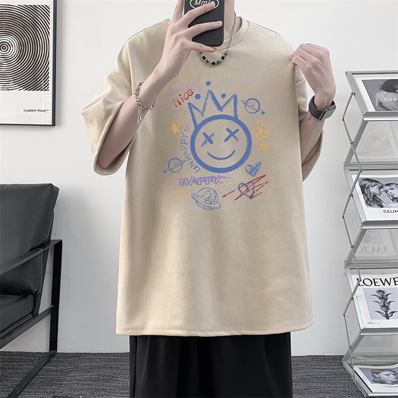 麂皮绒短袖t恤男大码半袖男JD82180-P25,男装T恤,电商A040