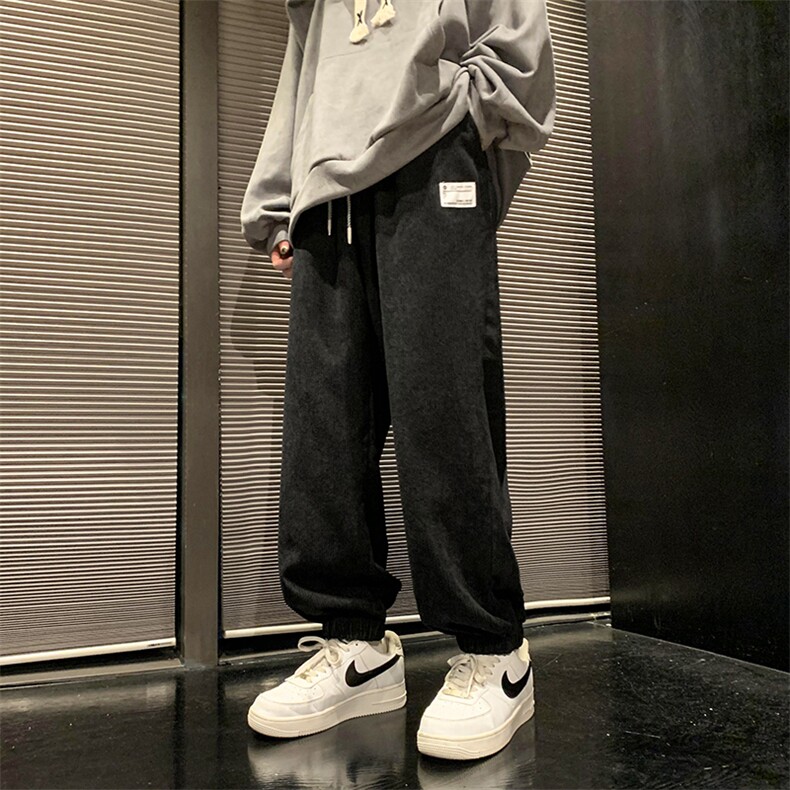 2025春夏新款男装束脚灯芯绒束脚休闲裤运动裤卫裤DM183-P40,男装休闲裤,电商D321-1
