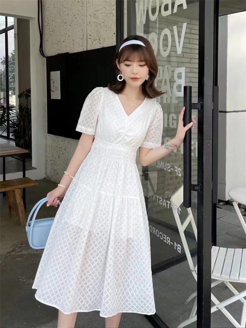 2022夏法式连衣裙，女装连衣裙，西子季