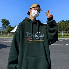 抖音得物供货可提供视频秋冬重磅美式宽松连帽卫衣DL2294，男装卫衣，电商A486