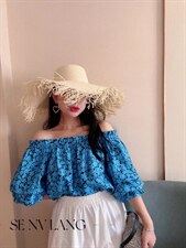 碎花小衫面料非常亲肤，其它，色女郎(4F)