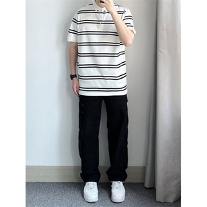 美式复古水洗阔腿工装伐木裤男女潮牌直筒宽松休闲裤子-XXD43图片