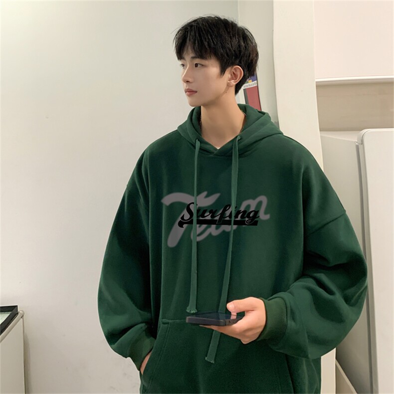 抖音品质23/秋季320G华棉男士连帽大码印花卫衣WYH3253-P45控68,男装卫衣,电商B370