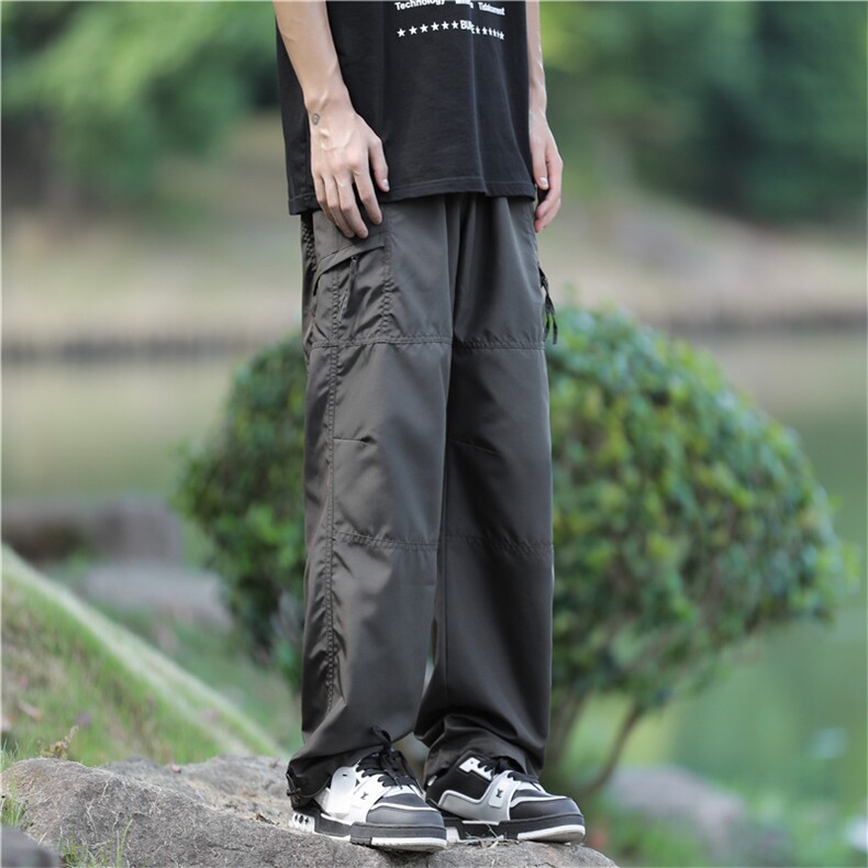 复古休闲裤男痞帅潮牌束脚工装裤多袋裤运动长裤K0213-P35,男装休闲裤,星座308B-2