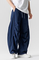 夏季新款大码日系港风美式伞兵裤男女宽松休闲工装裤薄K287/P60，男装工装外套，钱塘713