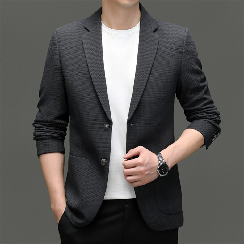 BF13005钱塘2020-2商务休闲百搭简约中年男士秋装西服外套P150，男装西服，钱塘207-2