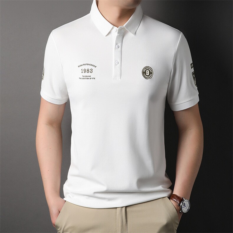 夏季中青年男士商务休闲短袖打底体恤时尚潮流上衣 HP33937-P68图片
