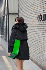 冬装新款，真毛领加绒派克，其它，伊然