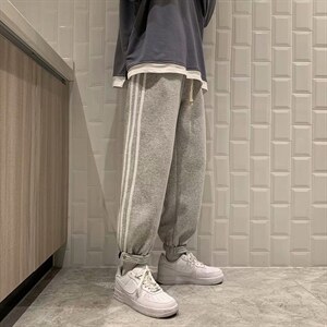 主推红痞帅炸街宽松卫裤潮牌束脚运动裤束脚条纹ck234-p35，男装休闲裤，星座1008-2