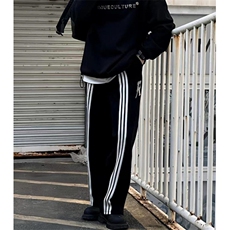 三条杠运动裤男女秋季垂感校服裤子春秋款直筒加绒休闲裤KG3，男装休闲裤，星座1116A（原606A-3）